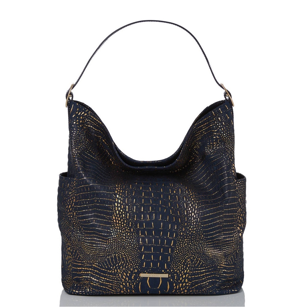 SOLD Brahmin Parin Bucket Bag Ink Inverness
